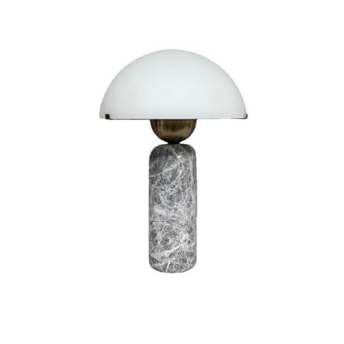 Büro-Tischlampe aus Glas, für Wohnzimmer, Couchtisch, Arbeitszimmer, Nachttisch, Schlafzimmer, Dekoration, Schlafsaal (Grau) von GLigeT