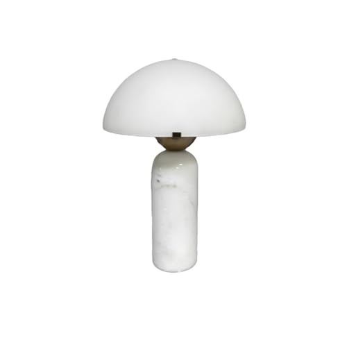 Büro-Tischlampe aus Glas, für Wohnzimmer, Couchtisch, Arbeitszimmer, Nachttisch, Schlafzimmer, Dekoration, Schlafsaal (weiß) von GLigeT