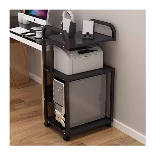 Druckertisch Druckerständer Büro Regal Lagerung Schreibtisch Schrank Benutzerdefinierte Mobile Desktop Fall Rack Computer Hosting Halterungen Druckerregal (Color : C, Size : S) von GLigeT