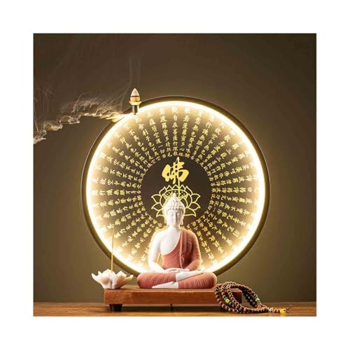 Feng Shui Skulptur Office Desktop Living Room Decoration Set with Light Circle Feng Shui Buddha Statue Decoration Set Ornamente Statue Feng Shui Skulptur Office Desktop Living Room Decoration Set with Light Circle Feng Shui Buddha Statue Decoration Set Ornamente Statue von GLigeT