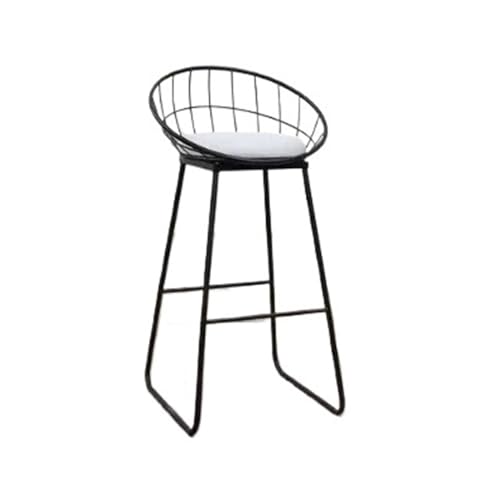 GLigeT Barhocker Schwarz mit Rückenlehne Eisen Barhocker Home Leisure Restaurant Bar Hochstuhl 2er Set Thekenhocker GLigeT Barhocker Schwarz mit Rückenlehne Eisen Barhocker Home Leisure Restaurant Bar Hochstuhl 2er Set Thekenhocker von GLigeT