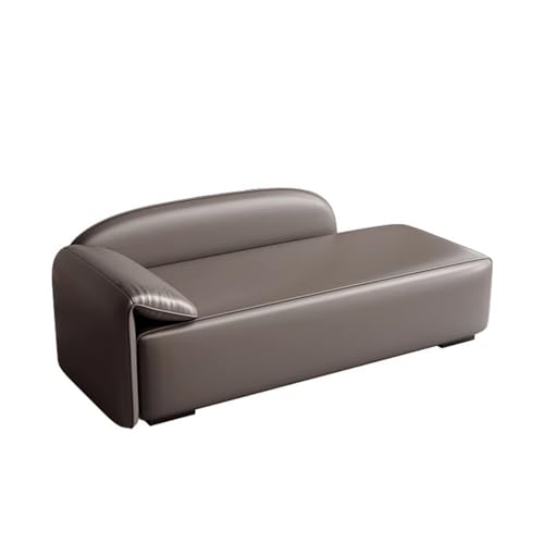 GLigeT Bettbank Leichter Luxus-Schlafzimmer-Bett-Endhocker, Schlafsofa, nordischer einfacher Schuhbank-Bekleidungsgeschäft-Chaiselongue-Hocker Schlafzimmerbank(Grigio,Mittel) von GLigeT