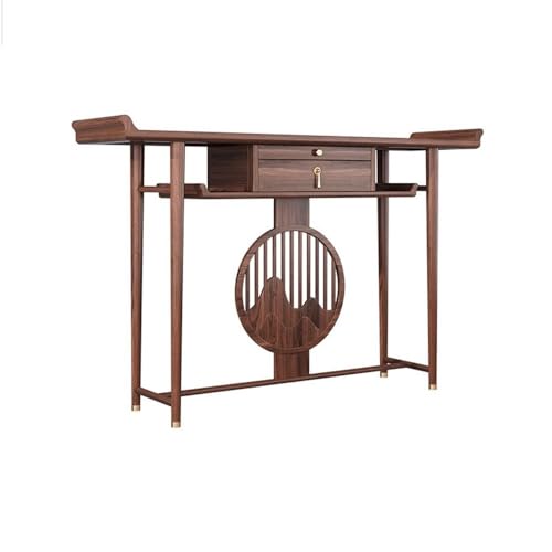 GLigeT Buddha-Schrank Tisch für Wohlstandsangebote im chinesischen Stil, Räuchertisch mit hoher Plattform für Buddha Altare (M) von GLigeT