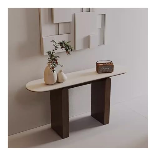 GLigeT Flurtisch Moderner dekorativer Konsolentisch - Eingangstisch mit Metallsockel for das Wohnzimmer, moderner Sofa-Akzenttisch, TV-Konsolentisch Eingangstisch von GLigeT