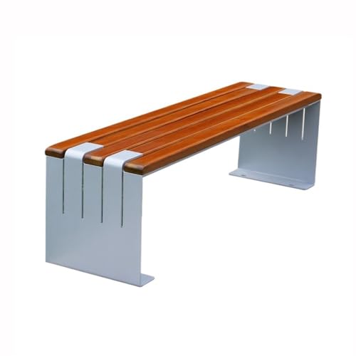GLigeT Gartenbank Dark Brown Backless Outdoor Bench for Two People Bench Leisure Park Outdoor Bench Parkbank von GLigeT
