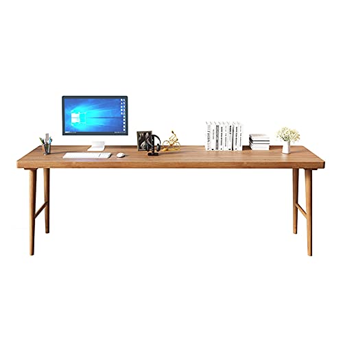GLigeT Home-Office-Schreibtisch, stabiler Holz-Schreibtisch, Doppelschreibtisch, modern, minimalistisch, Desktop-PC-Arbeitsplatz, Arbeitszimmer, Arbeitstisch, einfach zu montierender Schreibtisch von GLigeT