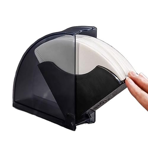 GLigeT Kaffeefilterhalterung Aufbewahrungsbox for Kaffeefilterpapierhalter, Kaffeefilterpapierspender mit staubdichter Abdeckung for V60 V01 und Kegelkaffeefilter Filtertütenhalter, xiangxiang2023 von GLigeT