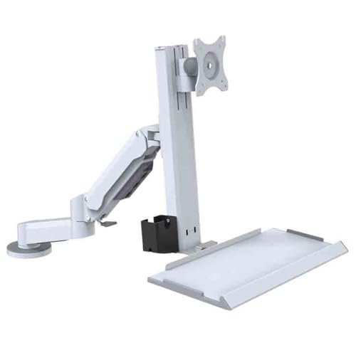GLigeT Monitor Tischhalterung Monitorständer mit Doppelarm-Klemmtisch und Engineering-Tablett, geeignet for 15-32 Zoll Monitor Halterung GLigeT Monitor Tischhalterung Monitorständer mit Doppelarm-Klemmtisch und Engineering-Tablett, geeignet for 15-32 Zoll Monitor Halterung von GLigeT