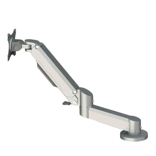 GLigeT Monitorarm Silberner Monitorständer im Tischstil mit Zwei Armen, geeignet for 15-32 Zoll, Tragkraft 15 kg Monitor Halterung von GLigeT