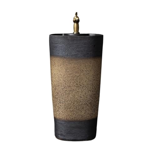 GLigeT Säulenwaschbecken Haushaltskeramik-Standwaschbecken for den Außenbereich, Garten-Standwaschbecken mit Wasserhahn und Abflussset Standwaschbecken GLigeT Säulenwaschbecken Haushaltskeramik-Standwaschbecken for den Außenbereich, Garten-Standwaschbecken mit Wasserhahn und Abflussset Standwaschbecken von GLigeT