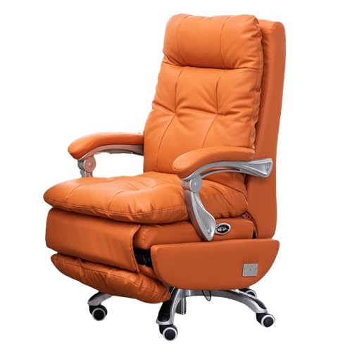 GLigeT Schreibtischstuh Chefsessel aus echtem Leder mit Liegefunktion for Homeoffice und Arbeitszimmer, elektrischer Computerstuhl Bürostuhl Ergonomischer GLigeT Schreibtischstuh Chefsessel aus echtem Leder mit Liegefunktion for Homeoffice und Arbeitszimmer, elektrischer Computerstuhl Bürostuhl Ergonomischer von GLigeT