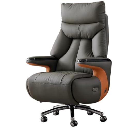 GLigeT Schreibtischstuh Intelligenter elektrischer Bürostuhl aus Leder mit Liegefunktion und Massagefunktion, Chefsessel for Arbeitszimmer, bequemes langes Sitzen Bürostuhl Ergonomischer GLigeT Schreibtischstuh Intelligenter elektrischer Bürostuhl aus Leder mit Liegefunktion und Massagefunktion, Chefsessel for Arbeitszimmer, bequemes langes Sitzen Bürostuhl Ergonomischer von GLigeT