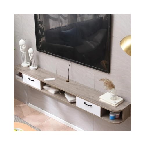 GLigeT TV Schrank Hängend Schwebender TV-Ständer, Wandmontierter TV-Schrank for Wohnzimmer, Esszimmer, Schlafzimmer TV Lowboard Hängend(Grigio) von GLigeT