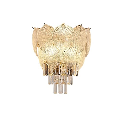 GLigeT Wandlampe Modische und luxuriöse Kristallwandlampe TV-Hintergrundwandleuchte Romantisches Schlafzimmer-Nachttischlicht Wandleuchte Innen GLigeT Wandlampe Modische und luxuriöse Kristallwandlampe TV-Hintergrundwandleuchte Romantisches Schlafzimmer-Nachttischlicht Wandleuchte Innen von GLigeT