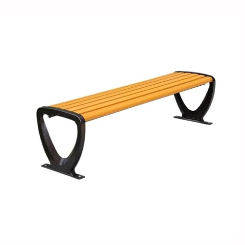 Garten Bänke Parkstuhl Outdoor Bank Kunststoff Holz Stuhl Doppel Rest Rückenlehne Bank Outdoor Bänke von GLigeT