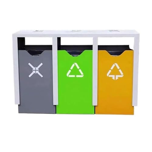 Outdoor-Mülltonnen Drei klassifizierte Mülleimer for den Außenbereich, Mülleimer aus verzinktem Stahl for öffentliche Straßen Mülleimer küche Outdoor-Mülltonnen Drei klassifizierte Mülleimer for den Außenbereich, Mülleimer aus verzinktem Stahl for öffentliche Straßen Mülleimer küche von GLigeT