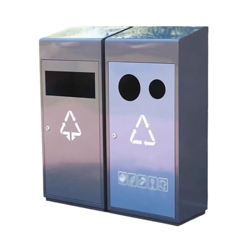 Outdoor-Mülltonnen Mülleimer Doppelbox Metall Mülleimer for Outdoor Garten Straße Platz Mülleimer küche Outdoor-Mülltonnen Mülleimer Doppelbox Metall Mülleimer for Outdoor Garten Straße Platz Mülleimer küche von GLigeT