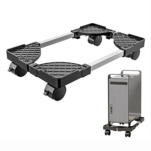 PC-Halterung Tower Ständer für PC, verstellbare mobile CPU-Halterung mit Lenkrollen, Host-Ständer für Desktop-PC-Gehäuse, geeignet für Heimbüro unter dem Scr PC-Halterung Tower Ständer für PC, verstellbare mobile CPU-Halterung mit Lenkrollen, Host-Ständer für Desktop-PC-Gehäuse, geeignet für Heimbüro unter dem Scr von GLigeT