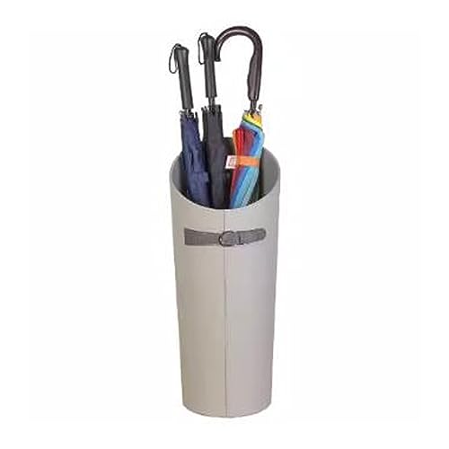 Regenschirm-Boxen Home Regenschirmhalter Regenschirm-Eimer, Dekorative Leder Freistehende Regenschirm Lagerregal Organizer, Wanderstockhalter Regenschirmhalter(Color:Gris) von GLigeT