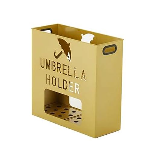 Schirmständer Schirmständer for den Eingangsbereich, großes Metall-Regenschirmhalter-Organizer-Gestell mit Wasserschale, freistehender rechteckiger Regenschirm-Hohlständer for das Heimbüro Regenschirm von GLigeT