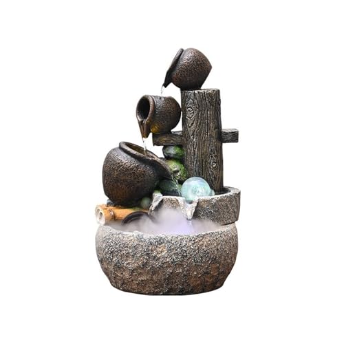 Zimmerbrunnen Desktop-Brunnen, Steingarten und fließendes Wasser, Desktop-Ornamente, zirkulierende Wasserlandschaftsdekoration Tischbrunnen Zimmerbrunnen Desktop-Brunnen, Steingarten und fließendes Wasser, Desktop-Ornamente, zirkulierende Wasserlandschaftsdekoration Tischbrunnen von GLigeT