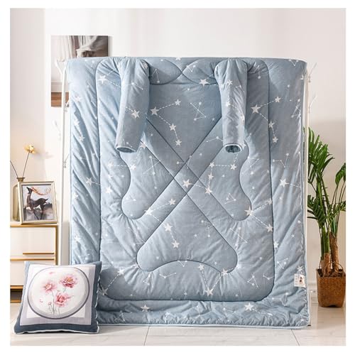 Faul Quilt Mit Ärmeln, Warmen Tragbare Quiltdecke, Multifunktions-Lazy-Quilt mit Ärmeln, Winter Warm Thickened Soft Wearable Quilt Winter Lazy Bed Couch Quilt Walking Blanket ( Color : Blue3 , Size : von GLikur