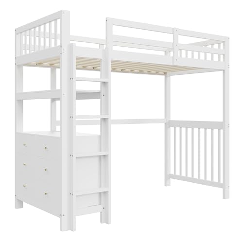 GM Ultra bedframe Einzelbett aus Holz Grau (White, 90 * 200cm) von GM Ultra
