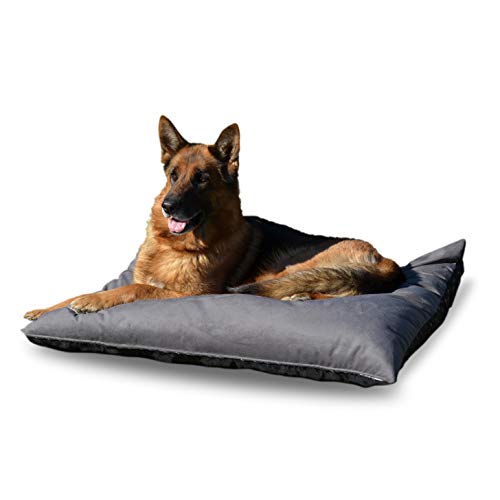 GM Hundekissen 90x105 cm Weiches Bett für Hunde, abziehbar und waschbar bezug wasserabweisend rutschfest - Groß von GM