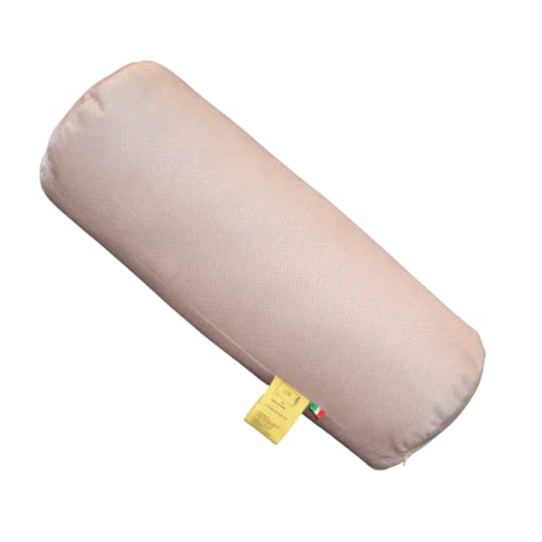 GM Nackenrolle 40x15 cm Kissenrolle Multifunktionales Rollenkissen für Nacken Rücken und Beine mit wasserabweisendem und schmutzabweisendem Stoffbezug Made in Italy Beige von GM