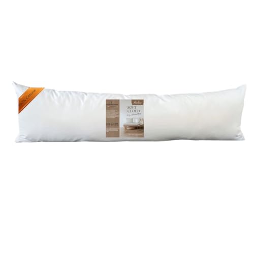 GM Soft Cloud Kissen für Bett 40x145 cm 1 Stuck Kopfkissen Innenkissen Dekokissen 100% hypoallergene und atmungsaktive frische Baumwolle Made in Italy von GM