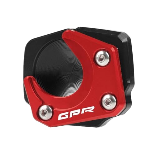 Eskalieren Für Aprilia GPR150 GPR125 GPR 150/125 Verlängerung Seitenständer Fuß Vergrößern Platte Kickstand CNC Aluminium(Red) von GMBAIH