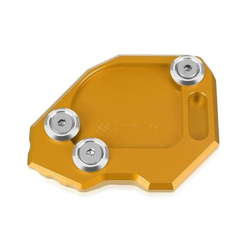 Eskalieren Seitenständer-Vergrößerungsplatte, Ständerverlängerung Für F800GS F800 GS F 800 GS 2008 2009 2010 2011 2012 2013 2014 2015(Gold) von GMBAIH