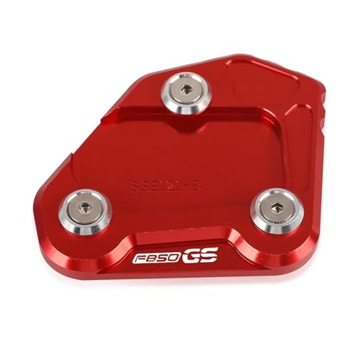 GMBAIH Eskalieren CNC-Seitenständer Vergrößern Für F750 GS F850GS Adventure F 850GS 2018 2019 2020 2021 2022 2023(Red b) von GMBAIH