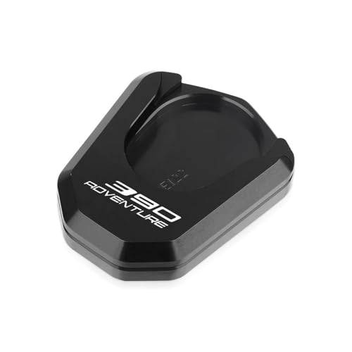 GMBAIH Eskalieren Für 390/250 Adventure ADV 2019 2020 2021 2022 2023 CNC Aluminium Seitenständer Vergrößern Kickstand Erweiterung(Schwarz) von GMBAIH