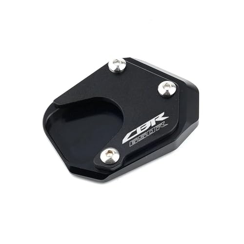 GMBAIH Eskalieren Für CB650R CBR 650R CB650F CBR650F 2014-2017 2018-2022 Seitenständer-Verlängerungspad Kickstand-Vergrößerer(Black CBR650R) von GMBAIH