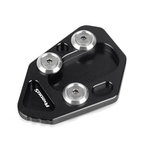 GMBAIH Eskalieren Für F800R F800S F800ST F800GT F800 R/S/ST/GT HP2 Sport Seitenständer Ständerverlängerung Stützplatte Vergrößerungspads(Black e) von GMBAIH