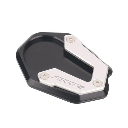 GMBAIH Eskalieren Für F900R F900XR F900 R F900 XR 2020-2023 Kickstand Fuß Seite Erweiterung Pad Unterstützung Platte Vergrößern Stand(Schwarz) von GMBAIH