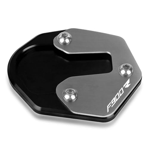 GMBAIH Eskalieren Für F900XR F900R F 900XR 900R F900 R XR 2019-2021 CNC Fuß Seitenständer Verlängerungspolster Stützplatte Vergrößern Ständer(Schwarz) von GMBAIH