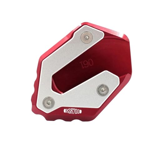 GMBAIH Eskalieren Für MT-07 MT07 FZ-07 Tracer 700GT 700 GT XSR700 XSR 700 Fuß Seitenständer Verlängerungspolster Stützplatte Vergrößern(Red c) von GMBAIH