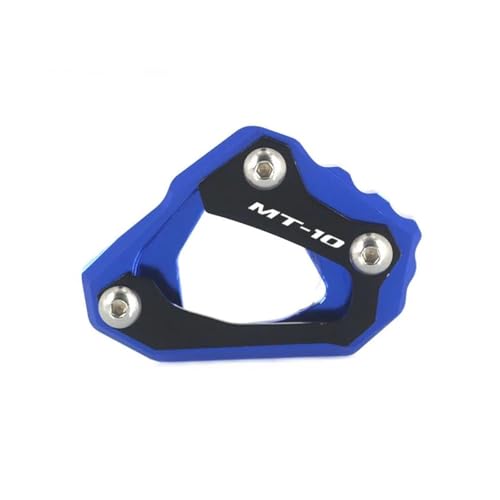 GMBAIH Eskalieren Für MT-10 MT10 FZ-10 MT FZ 10 2017-2022 Kickstand Fuß Seite Erweiterung Pad Unterstützung Platte Vergrößern Stand(Blau) von GMBAIH