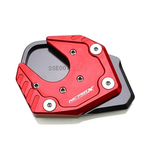 GMBAIH Eskalieren Für NC750 NC750X NC750 S 2017 2018 2019 CNC Fuß Seitenständer Pad Platte Ständer Vergrößerer Unterstützung Erweiterung(Multi-Colored h) von GMBAIH