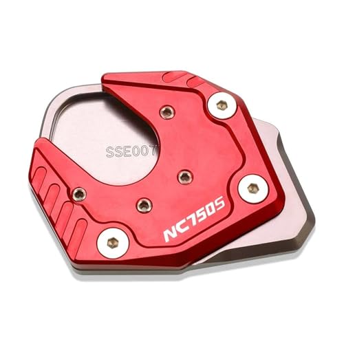 GMBAIH Eskalieren Für NC750 NC750X NC750 S 2017 2018 2019 CNC Fuß Seitenständer Pad Platte Ständer Vergrößerer Unterstützung Erweiterung(Multi-Colored q) von GMBAIH