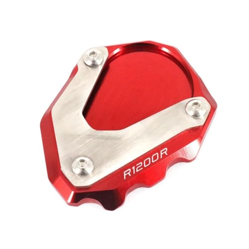 GMBAIH Eskalieren Für R1200R R1200 RR 1200 R 2006-2014 Kickstand Fuß Seitenständer Verlängerungspolster Stützplatte Vergrößern Ständer(Red) von GMBAIH
