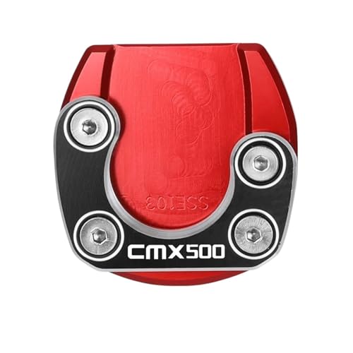 GMBAIH Eskalieren Für Rebel 300/500 CMX 300 CMX 500 Rebel CMX300 CMX500 2017 2018 2019 2020 2021 2022 2023 CNC Seitenständer Vergrößern(Red c) von GMBAIH