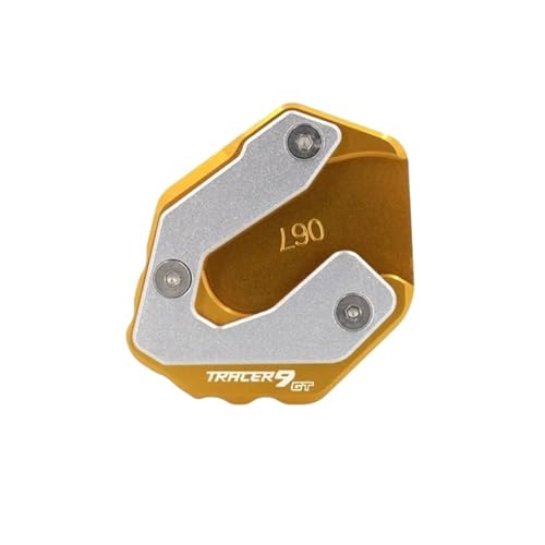 GMBAIH Eskalieren Für Tracer 9 Tracer 9/GT 2021-2022 Kickstand Fuß Seite Stehen Erweiterung Pad Unterstützung Platte Vergrößern(Gold b) von GMBAIH