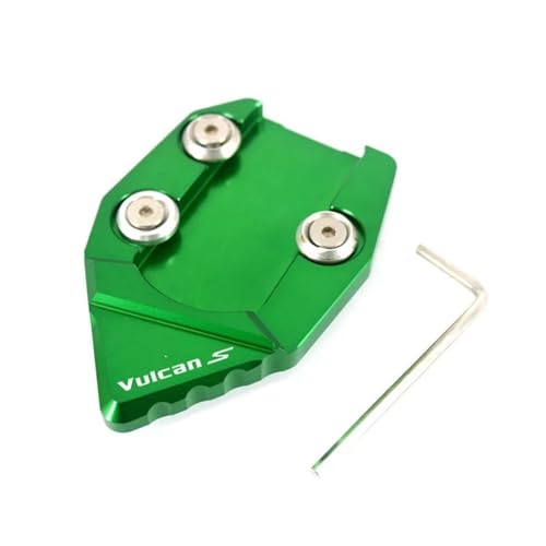GMBAIH Eskalieren Für Vulcan S VN650 VN 650 2015-2018 Kickstand Fuß Seite Stehen Erweiterung Pad Unterstützung Platte Vergrößern(Grün) von GMBAIH