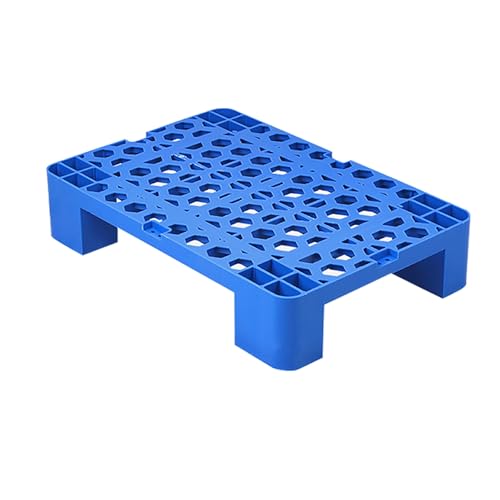 Blaue Kunststoffpaletten, Atmungsaktive Gitterboden-Belüftungspalette, Waterproof Floor Pallet, Anwendbar for Innen- und Außenbereich, Garagen, Küche und Keller(40x60cm/16x24in) von GMBAYUE