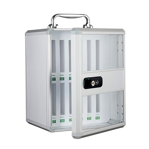 Cell Phones Storage Cabinet with Combination Lock, Aluminum Alloy Cell Phone Locker, Portable Phone Holder Box, Wall Mounted Cell Phone Storage Box for Classrooms Factories(21x20x27cm/8x8x11in) von GMBAYUE