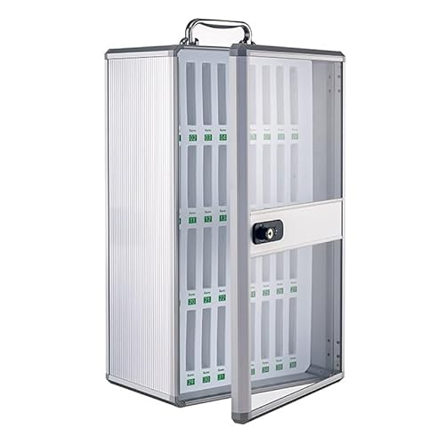 Cell Phones Storage Cabinet with Combination Lock, Aluminum Alloy Cell Phone Locker, Portable Phone Holder Box, Wall Mounted Cell Phone Storage Box for Classrooms Factories(29x20x49cm/11x8x19in) von GMBAYUE