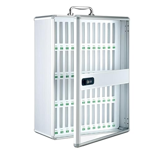Cell Phones Storage Cabinet with Combination Lock, Aluminum Alloy Cell Phone Locker, Portable Phone Holder Box, Wall Mounted Cell Phone Storage Box for Classrooms Factories(37x20x49cm/15x8x19in) von GMBAYUE